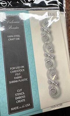 $12 • Buy New Memory Box Craft Die Valencia Border Item # 98290 Made In USA With Steel