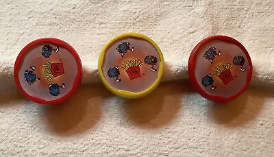 3 Vintage McDonald's Promo Prize Plastic Toy Rings ~ Fry Guy • $11.99