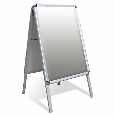 A-Board Double Side Aluminium Pavement Sign Snap Frame Poster Display Stand • £99.83