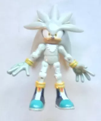 Jazwares Sonic Hedgehog Figure 3” Inch Silver The Hedgehog Sega Toy RARE • $70