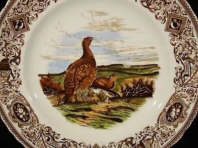 Mason's Patent Ironstone Game Birds Red Grouse Brown Transfer Dinner Plate 10  • $30