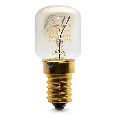 2 X Philips 25w Oven Lamp E14 SES Small Edison Screw Cooker Bulb 300° Tolerant • £7.09