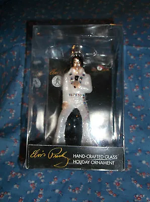  Kurt Adler Elvis Presley Christmas Ornament Elvis In White About 5  High • $14.99