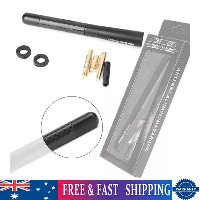 4.7  Carbon Fiber Short Antenna Radio AM/FM Antena Roof Fit Mazda 2 3 6 Black AU • $14.35