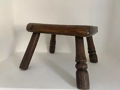 English Primitive Rustic Farmhouse Milking Stool  • £55