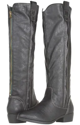 NEW MIA Women's Cavalry Black Knee-High Boot Size 6 M • $5