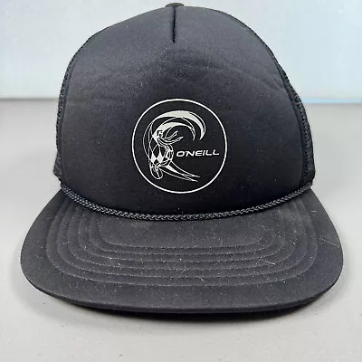 O'Neill Surf Co Trucker Hat Foam Mesh Snapback Black Mens • $11.99