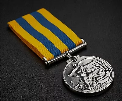 Full Size Replica QUEEN'S KOREA MEDAL. Silver. Korean War Service/Campaign 1950  • £9.99