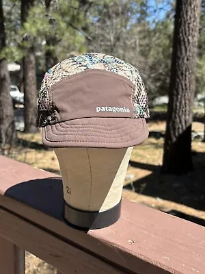 Patagonia Patterned Mesh Net Cycling Cap Duck Bill Hat Unisex Adjustable Camo • $30