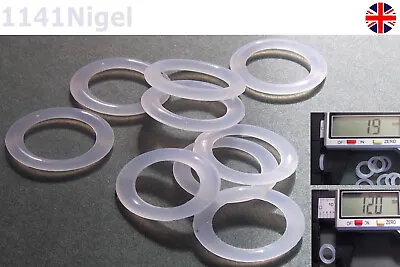 £1.95 • Buy 12mm OD  1.9mm CS O Rings Seal Silicone VMQ Sealing O-rings Washers UK  Last Few