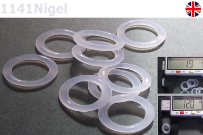 £1.98 • Buy 12mm OD  1.9mm CS O Rings Seal Silicone VMQ Sealing O-rings Washers UK  Last Few