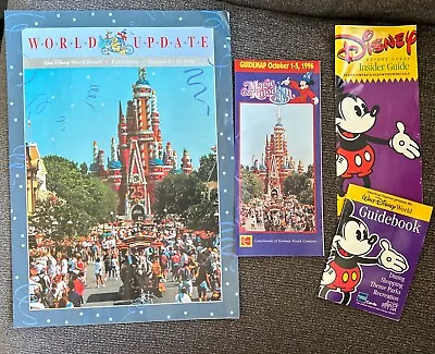 Walt Disney World Guide Map & World Update 1996 Magic Kingdom  25th Anniversary+ • $3