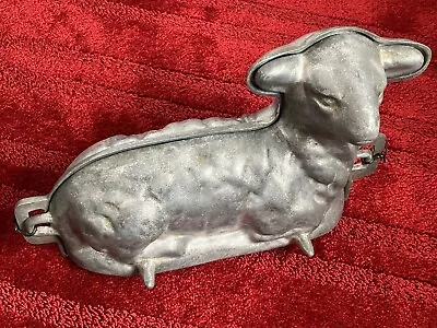 Vintage Cast Aluminum Lamb Cake Mold Large • $65