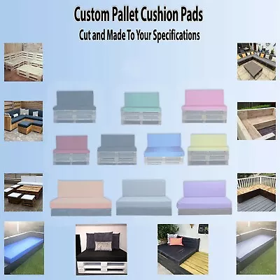 Custom Made To Order Outdoor Garden Cushion Seating Pads For Pallets And Bench • £1