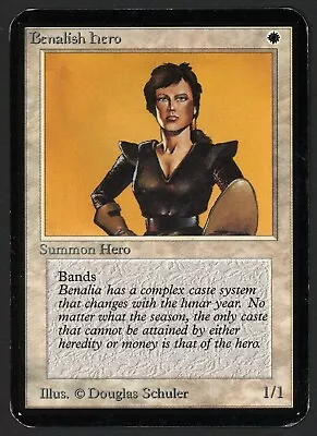 ***Alpha Benalish Hero*** MTG Alpha Magic Kid Icarus • $0.94