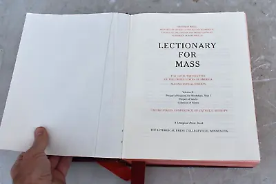 Lectionary Year 1 Weekdays Liturgical Book For Masses (BX1024) Chalice Co. • $75