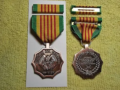 VIETNAM ERA MEDAL With  Ribbon  Bar   Army Navy Air Force Marines Coast Guard • $22.95