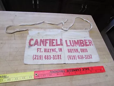 Canfield  LUMBER Bryan Ohio FORT WAYNE INDIANA NAIL  APRON • $12