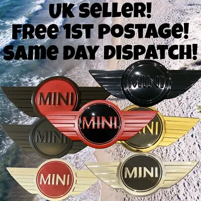 £14.99 • Buy Mini Badge Logo Front Bonnet Chrome Hood Metal Sticker Emblem Cooper 51142754973