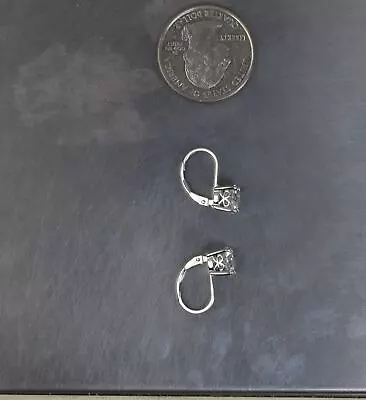 CrazieM Sterling 925 Silver Vintage Southwest Estate Dangle Earrings 3g X84 • $8.50