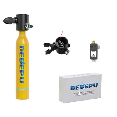 DEDEPU Mini Scuba Diving Kit Oxygen Tank Hand Pump Equipment Underwater Glasses • $129.99