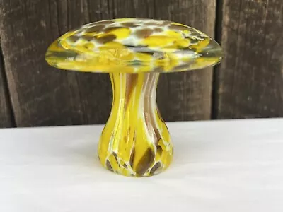 Vintage Retro Blown Glass Mushroom Paperweight Art Glass Art Deco • $52.50