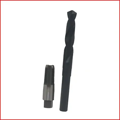 3/8 In. Carbon Steel NPT Pipe Tap And 37/64 In. High Speed Steel Drill Bit Set 2 • $10.82
