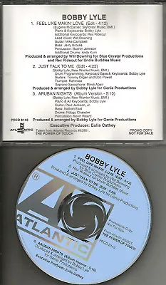 BOBBY LYLE W/ MINDI ABAIR & WILL DOWNING Sampler W/ EDITS PROMODJ CD Single 1997 • $24.99