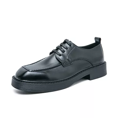 New Dress Formal Shoes Men's Business Western Style Square Lace-up Shoes Wedding • $35.14