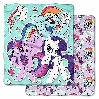 My Little Pony Double-Sided Cloud Throw Blanket 60”x 70” • $29.95