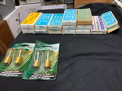  BOX LOT ASSORTED VINTAGE Miniature Light Bulbs Lamps~SUN EAST WAGNER ECT • $95