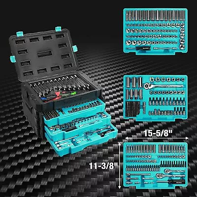 DURATECH 497 Piece Mechanics Tool Set SAE/Metric Ratchet And Wrench Sockets Set • $218.99