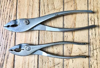 Vintage Craftsman 45373 8  And Circle P 6-3/4  Slip Joint Pliers USA • $14.99