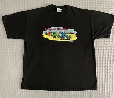 Keep On Truckin R Crumb T Shirt Black Size XL • $12