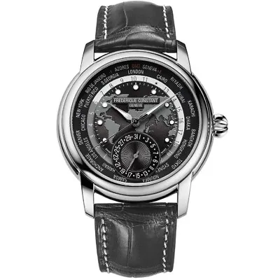 $2637.99 • Buy Frederique Constant Classic Worldtimer Mens Automatic 42mm Watch FC-718DGWM4H6