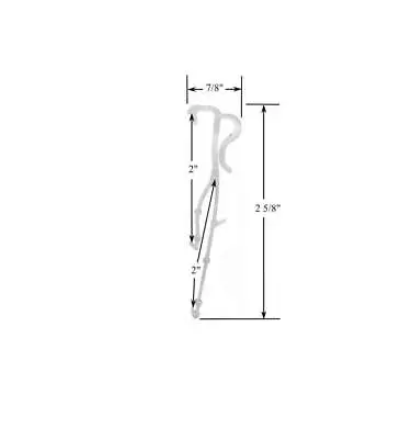 PICK-A-PACK SIZE  2  Double Slat VALANCE CLIPS For WOOD Or ALUMINUM Mini BLINDS • $5.95