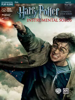 Harry Potter Instrumental Solos: Flute Book & CD (Alfred's Harry Potter  - GOOD • $5.26