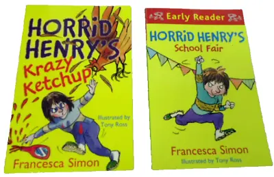 Horrid Henry-book Set-Krazy Ketchup-School Fair All By Francesca Simon • £2