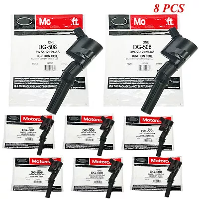 8PCS OEM Motorcraft Ignition Coils DG508 For Ford F150 4.6L 5.4L 6.8L NEW • $82.69