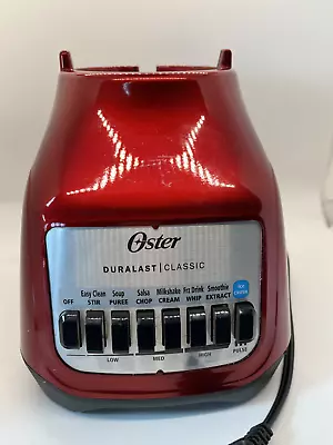 Oster Duralast Classic Blender 7 Settings Red Color Motor Base  Tested. • $15