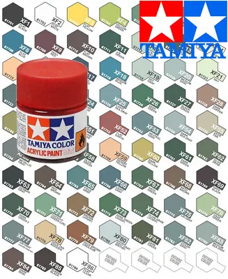 Tamiya Acrylic Paint Pot 10ml XF-1 To XF-28 Choose Your Colour - Model Paint ... • £2.25