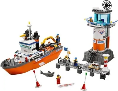 Lego - City - 7739 Coast Guard Patrol Boat & Tower - Complete Set • $115