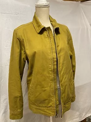 Quicksilver Mustard Yellow Jacket Coat Small Mens Fully Lined • £5