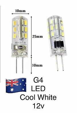 G4 1.5W Cool White LED 12V DC  Light Corn Bulbs 24 SMD Silicone Lamp Globe • $4.49