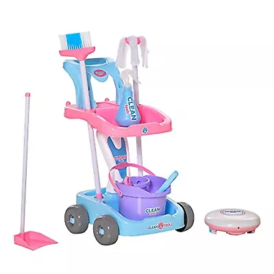 £25.05 • Buy Toy Kids Child Sweeping Cleaning Trolley Set Role Play W/ Music & Light 23pcs