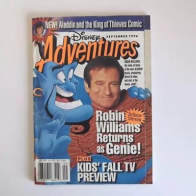 Disney Adventures Magazine September 1996 Robin Williams Aladdin Genie Vol 6 #12 • $5