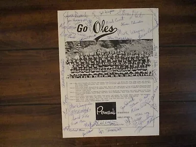 1973 St Olaf College Football Game Program(55 Signed(w/TOM PORTER/DAVE ROMMEREIM • $89.99