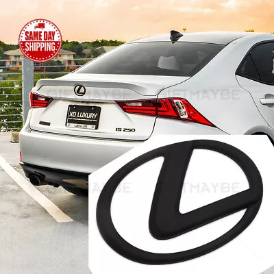 $29.99 • Buy For Lexus Trunk Logo Badge Emblem Car Exterior Replace Matte Black F-Sport IS GS