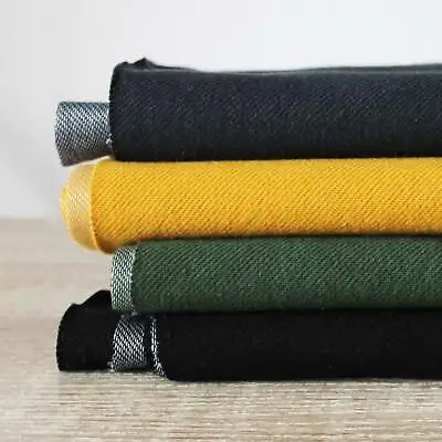 Denim Look Cotton Jersey Soft Stretch Lightweight Dressmaking Oeko Tex Fabric • £14.98