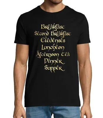 Lord Of The Rings Hobbit Meals Men's T-shirt - Funny - Lotr - Quote - Fan - Gift • £19.99